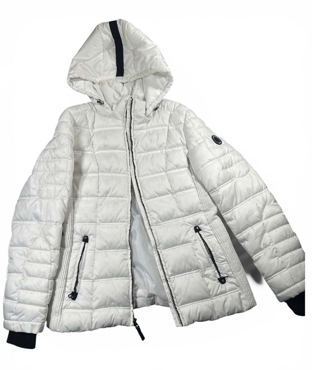 Nautica Women's Water Resistant Quilted Hooded Puffer Jacket
